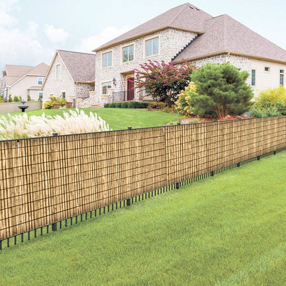 Bamboo Slat Fence Screen Roll Screening Fencing Privacy Sun Panel Garden Outdoor
