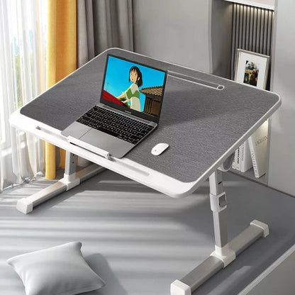 Folding Laptop Table Bed Tray Sofa Lap Desk Note book Stand Adjustable Height UK