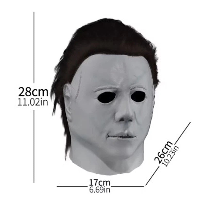 Halloween Cosplay Costume Michael Myers Mask Latex Full Head Killer Scary Prop