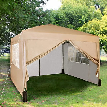 3x3m Pop up Heavy Duty Gazebo With Sides And Weight bags