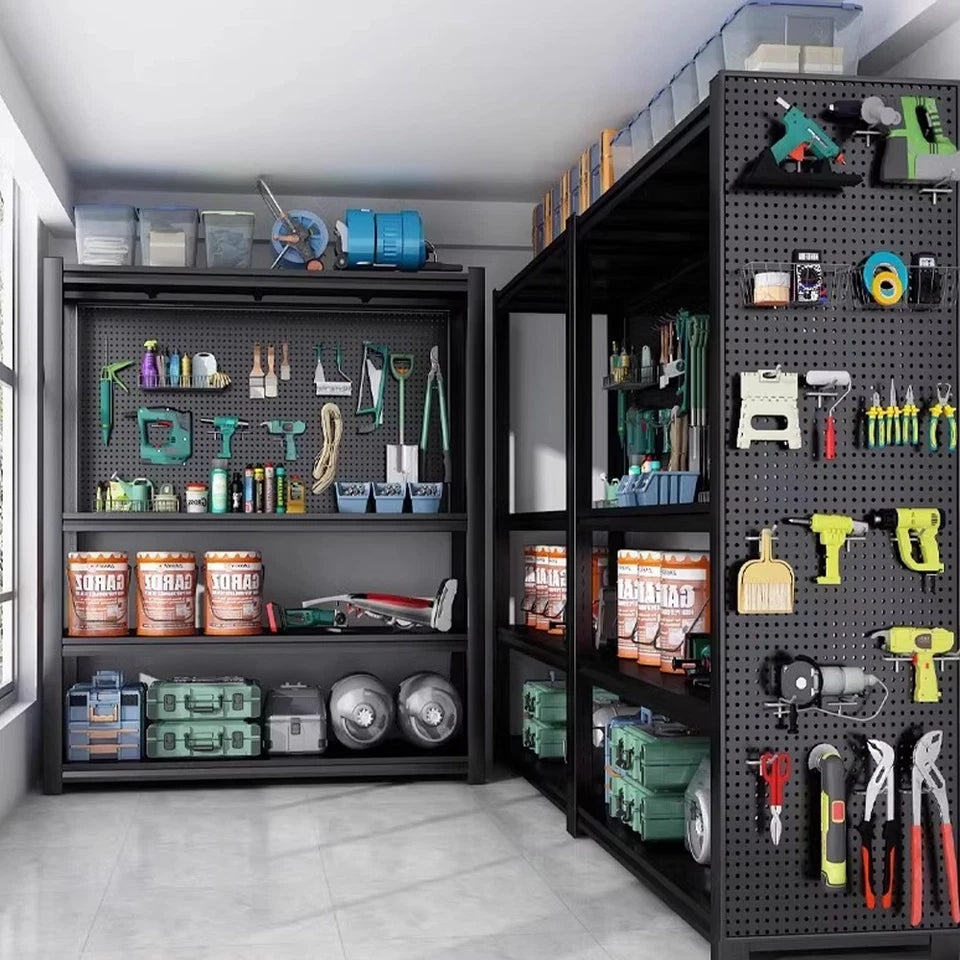 5 Tier Boltless Garage Storage Shelving Steel Racking Galvanised 198x100x50cm UK