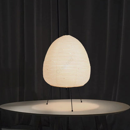 Japanese Design Paper Table Lamp Tripod Rice Paper Table UK Plug