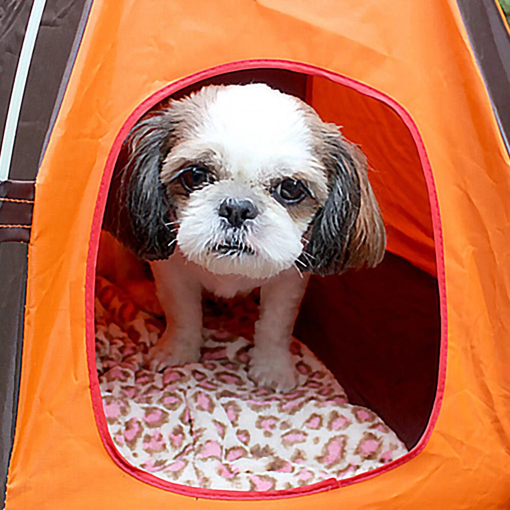 Sun-block Pet Tent Waterproof Tent Foldable Breathable Breathable Pet Shelter
