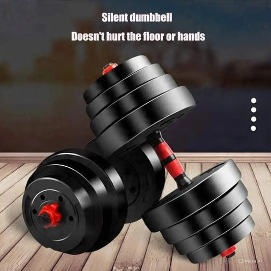 20kg Dumbbells Barbell Set with Connecting Rod