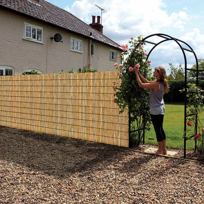 Bamboo Slat Fence Screen Roll Screening Fencing Privacy Sun Panel Garden Outdoor