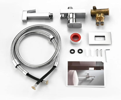 Muslim Shower Mixer Kit, Hot and Cold Bidet Spray with Shattaf Sprayer