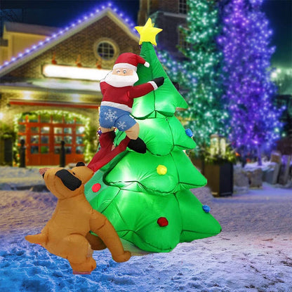 Christmas Inflatable Santa Snowman Christmas Tree Outdoor Decor
