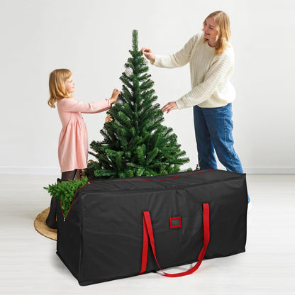 Black Christmas tree storage bag