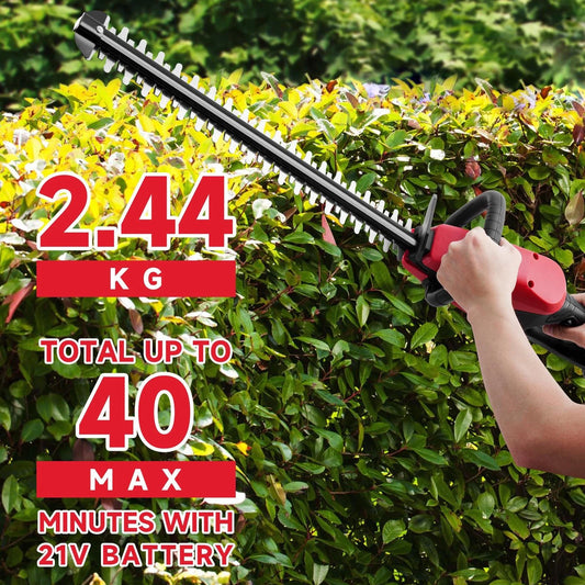 Electric Cordless Hedge Trimmer Tree Branch Cutter Tool with Battery & Charger