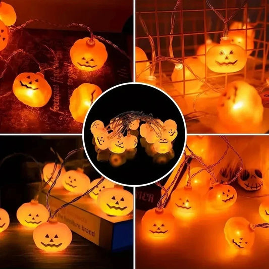 20 String Lights Halloween Pumpkin LED Decoration House Party 3 Meter