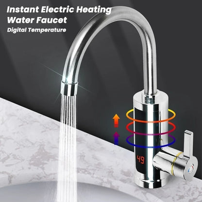 Electric Heating Tap Kitchen Bathroom Fast Instant Hot Water Heater Faucet UK