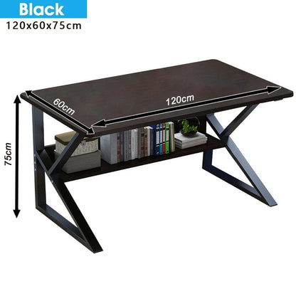 Computer Desk Laptop Pc Study Table Office Desk Home Furniture Workstation Shelf