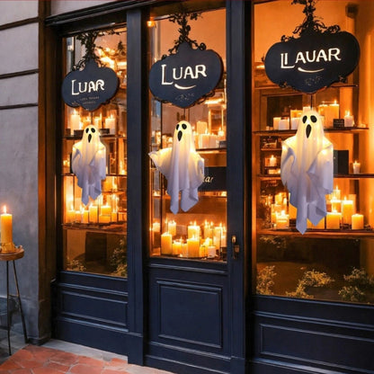 3X Halloween Decoration LED Light Ghost Outdoor Garden Party Home Hanging Props