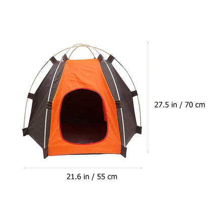 Sun-block Pet Tent Waterproof Tent Foldable Breathable Breathable Pet Shelter