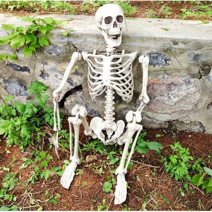 160CM Hanging Full Life Size Human Skeleton Model Halloween Party Prop Bar Decor