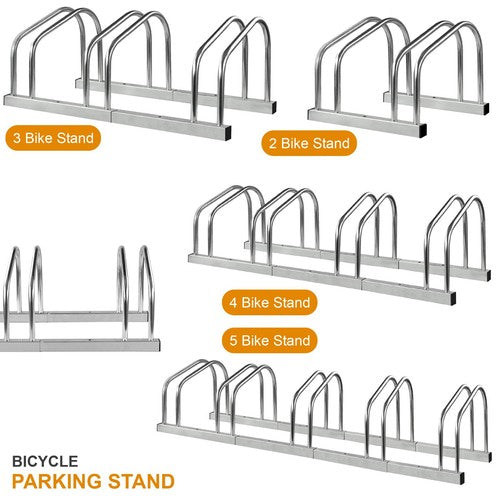 BIKE STAND RACK FOR BICYCLE PARKING STAND FLOOR WALL MOUNT INDOOR OUTDOOR NEW