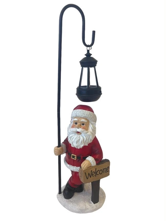 Garden Ornaments Solar Christmas Santa Claus decoration Outdoor Lantern