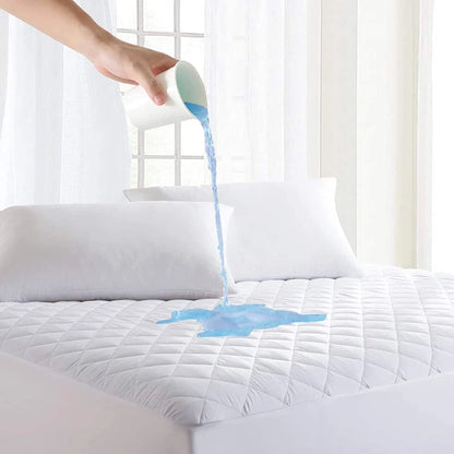 Extra Deep Quilted Water proof Mattress Protector Fitted Bed Cover