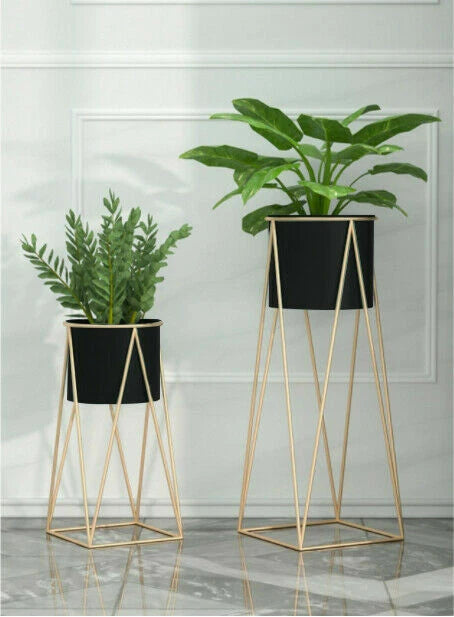 Metal Planter Stand With Plant Pot Flower Pot