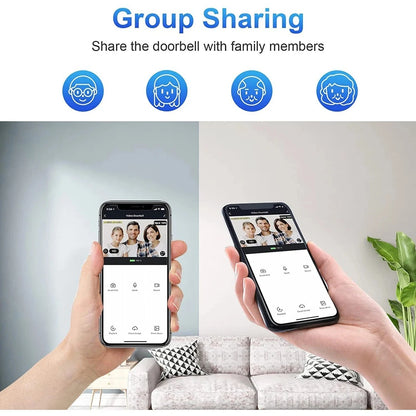 1080P Wireless Video Doorbell with Two - Way Audio Motion Detect & Night Vision HD