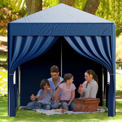 2X2M Pop-up Gazebo with 4 Sides Outdoor Garden Canopy Party Tent