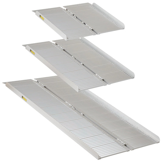 2ft/3ft/5ft Folding Portable Wheelchair Ramp Mobility Scooter Home/Car Threshold