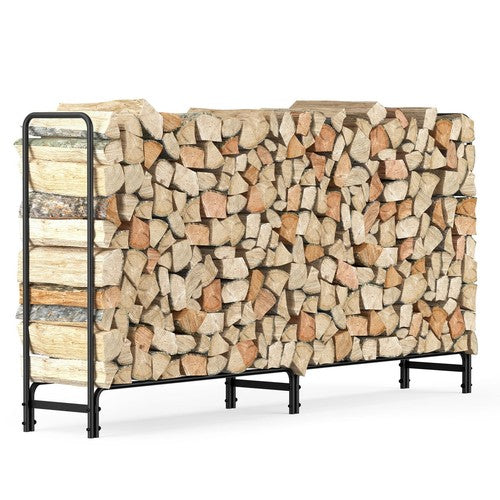 Outdoor Firewood Log Pile Rack Heavy Duty Wood Storage Organiser Holder Stand