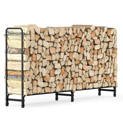 Outdoor Firewood Log Pile Rack Heavy Duty Wood Storage Organiser Holder Stand