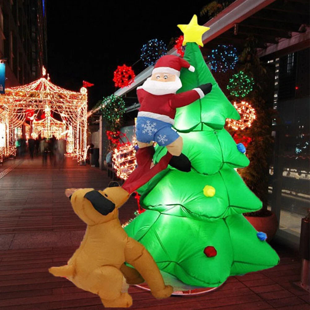 Christmas Inflatable Santa Snowman Christmas Tree Outdoor Decor