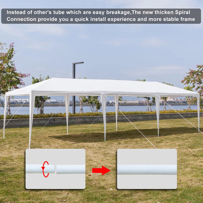 3x9m Outdoor Garden Gazebo Wedding Party Tent Canopy Marquee