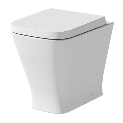 500mm Bathroom Toilet Soft Close Seat Back To Wall Cistern Furniture Unit White