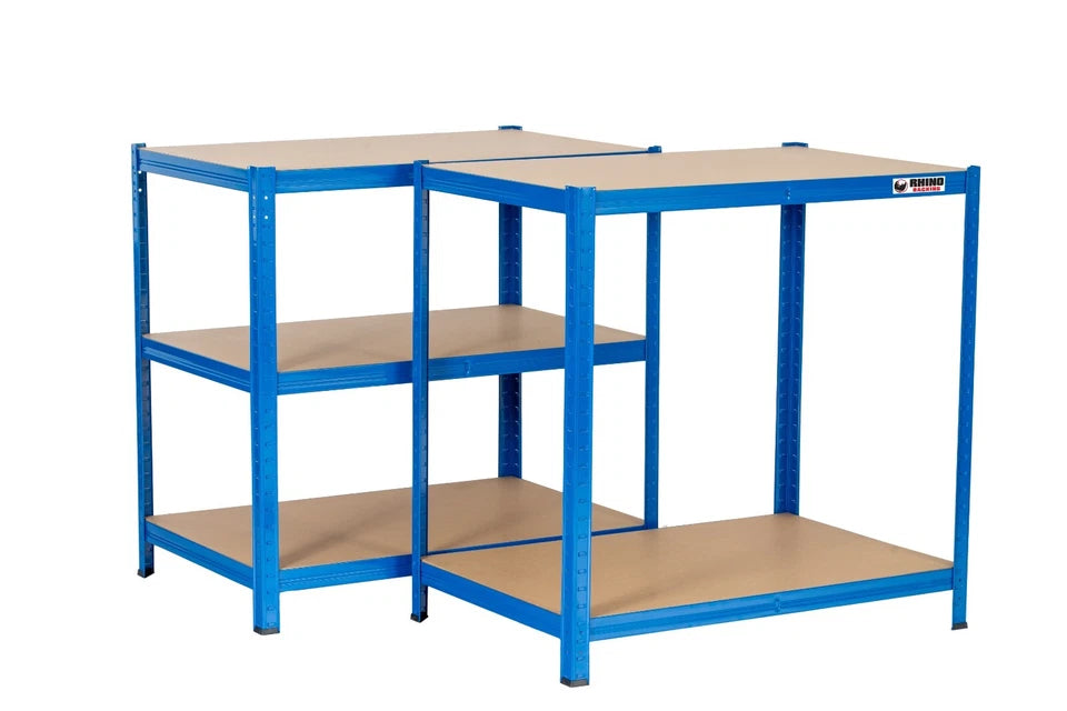 5 Tier Blue Metal Garage Shelving Unit 1000kg 180 x 90 x 60cm