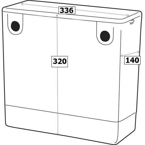 500mm Bathroom Toilet Soft Close Seat Back To Wall Cistern Furniture Unit White