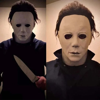 Halloween Cosplay Costume Michael Myers Mask Latex Full Head Killer Scary Prop
