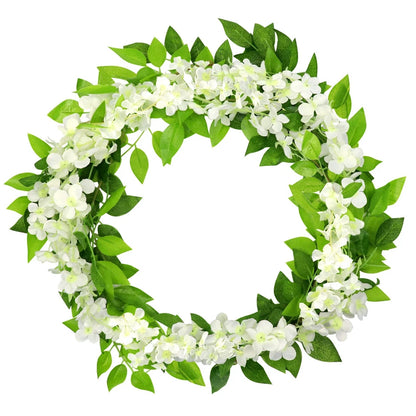 2X7FT Artificial Wisteria Vine Garland Foliage Flower Plant Trailing Home Decor