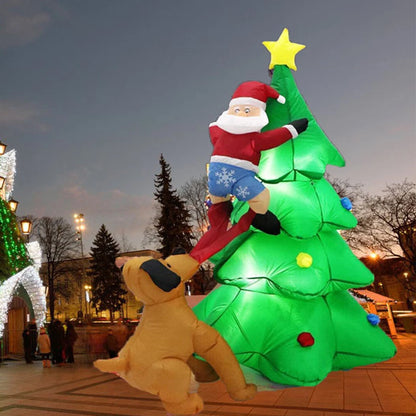 Christmas Inflatable Santa Snowman Christmas Tree Outdoor Decor