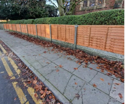 Dip Treated Overlap Fence Panel - (6 x 6ft / 6 x 5ft /6 x 4ft / 6 x 3ft)