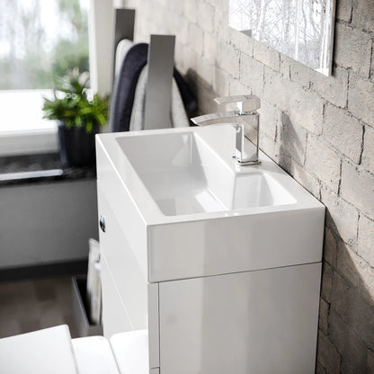 Debra 2 in 1 Compact Basin and BTW Rimless Toilet Combo Space Save Cloakroom