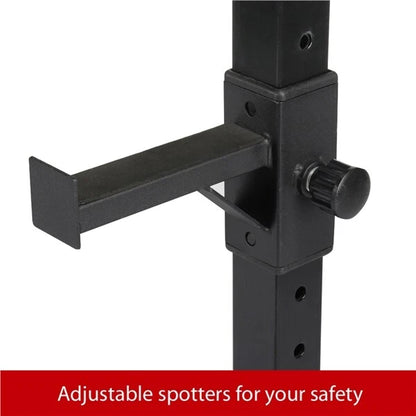 Squat Racks Barbell Rack Stand Adjustable Olympic Weight Bench Press Home Gym