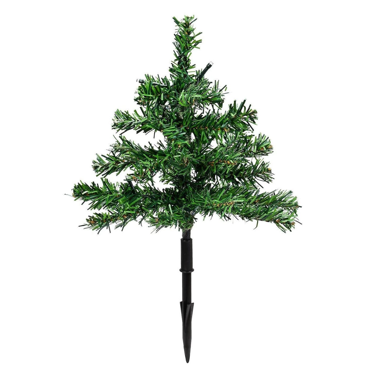 6 x Pre Lit Garden Christmas Tree Path Lights 90 LED Set Lawn Outdoor Decoration