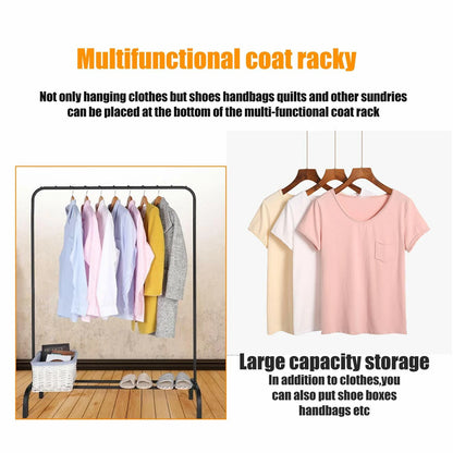Heavy Duty Metal Clothes Rail Rack Garment Hanging Display Stand Storage Shelf