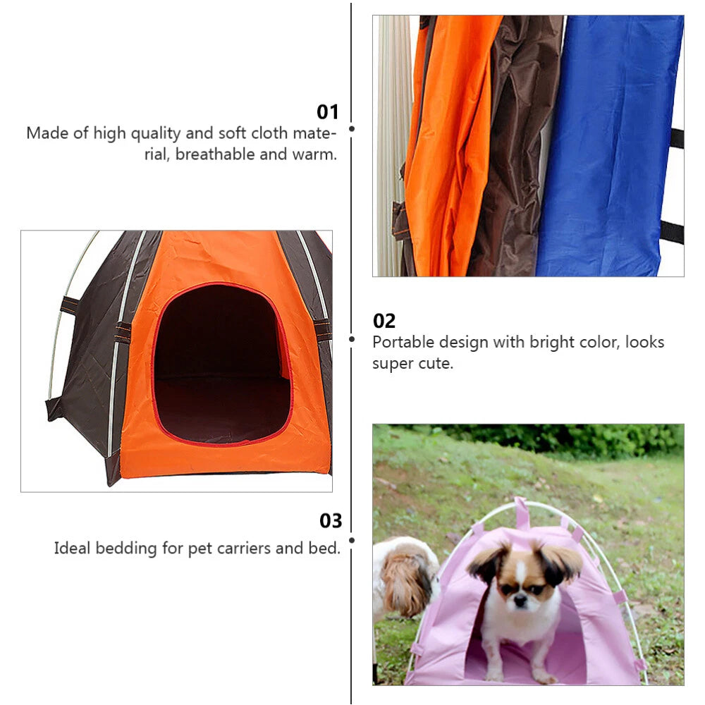 Sun-block Pet Tent Waterproof Tent Foldable Breathable Breathable Pet Shelter