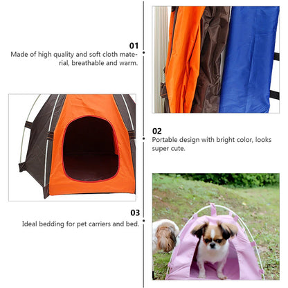 Sun-block Pet Tent Waterproof Tent Foldable Breathable Breathable Pet Shelter