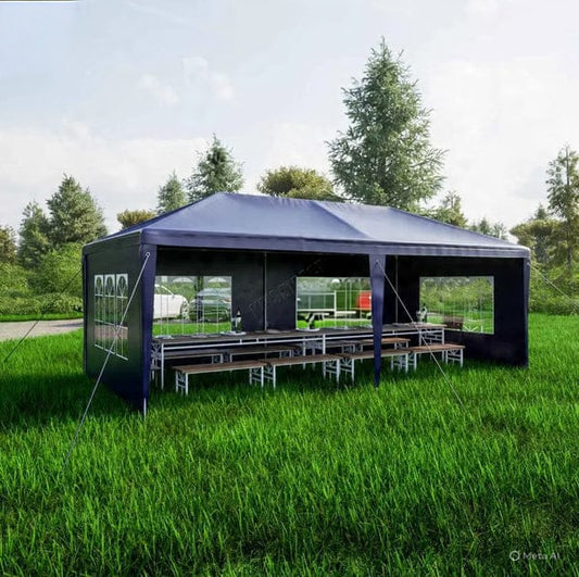 3x6m Garden PE Gazebo Party Wedding Camping