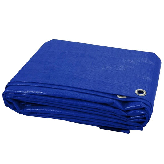 10m x 10m Heavy Duty Waterproof Tarpaulin with Eyelets Cover Ground Sheet