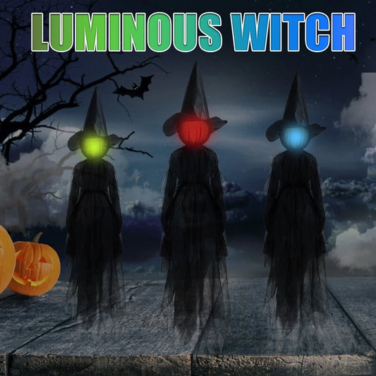 LightUp Witches Screaming Halloween Party Outdoor Decor
