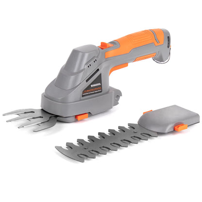 Electric Hedge Trimmer Cordless 2 in 1 7.2V Handheld Multi Tool Bush Cutter