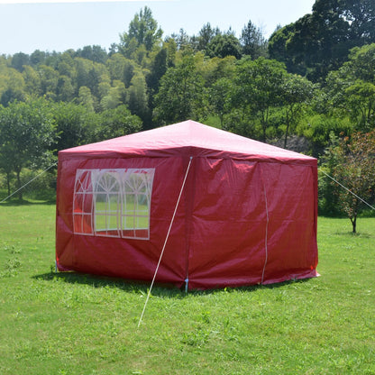 3x3m Waterproof Garden Outdoor PE Gazebo Marquee Canopy Party Tent