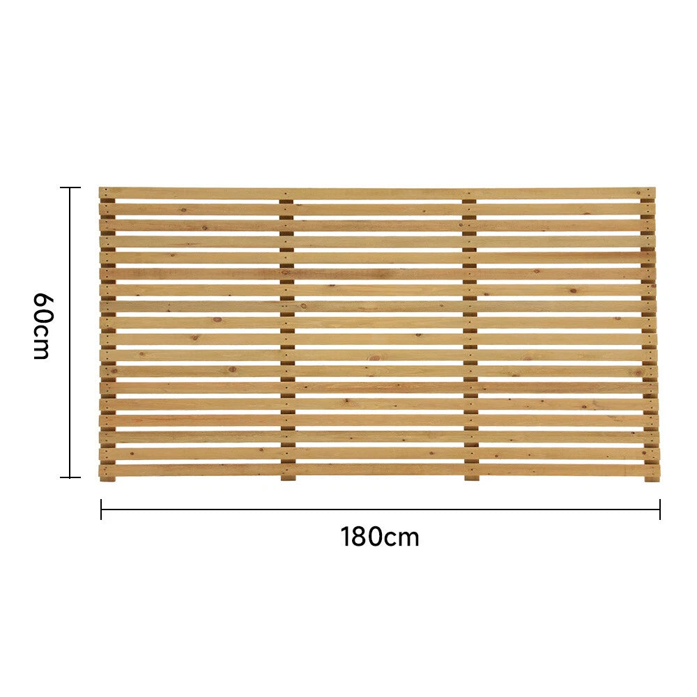 6ft Contemporary Slatted Rough Sawn Treated Fence Panel