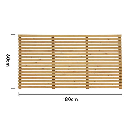 6ft Contemporary Slatted Rough Sawn Treated Fence Panel